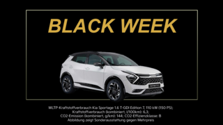 Kia Sportage Black Week Deal | 1.6 T-GDI Edition 7, 110 kW (150 PS), 6-Gang-Schaltgetriebe